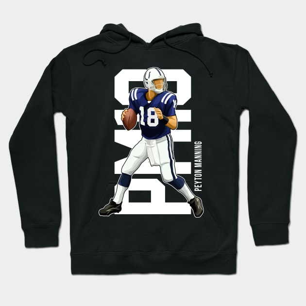 Peyton Manning Action Hoodie by 40yards